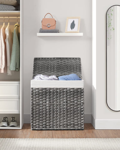 SONGMICS compact storage for bathroom or laundry areas.