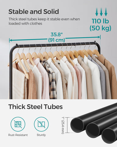 SongMics 25-4mm steel tubes frame for strong construction.