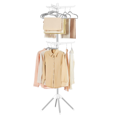 SONGMICS 2-tier drying rack folded-compact saves space in small rooms.