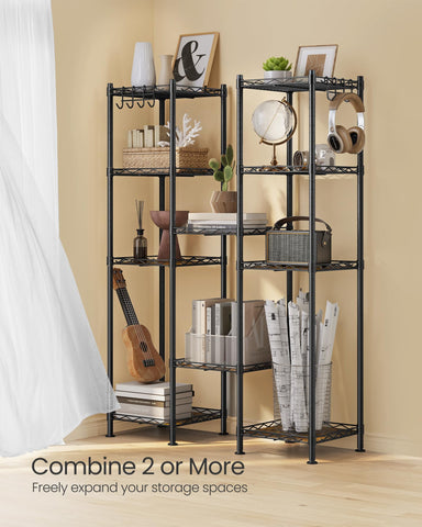 SONGMICS PP shelf liners offer flat, non-slip surfaces.