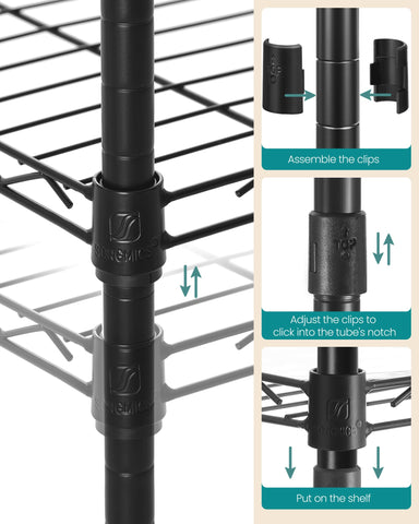 SONGMICS removable 4-in-1 hook adds versatile hanging options.