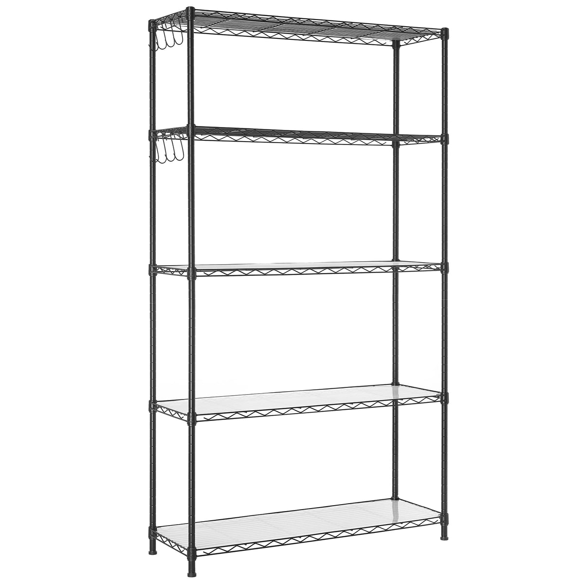 SONGMICS 5-tier wire shelving unit with adjustable shelves for versatile storage
