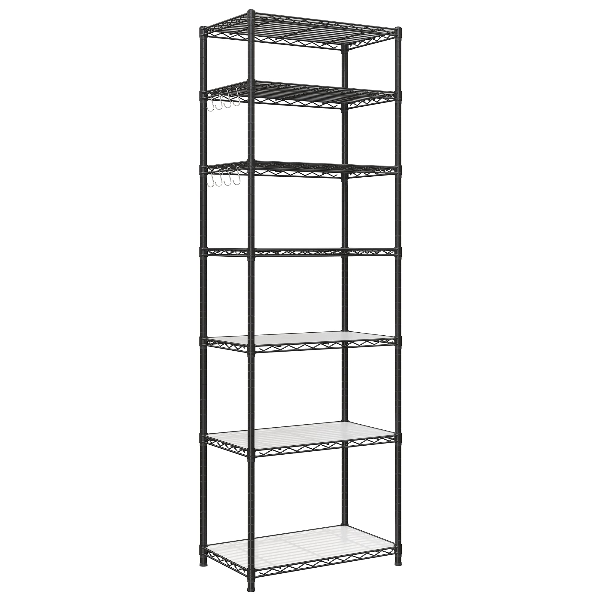SONGMICS 7-tier shelving unit front view for garage storage