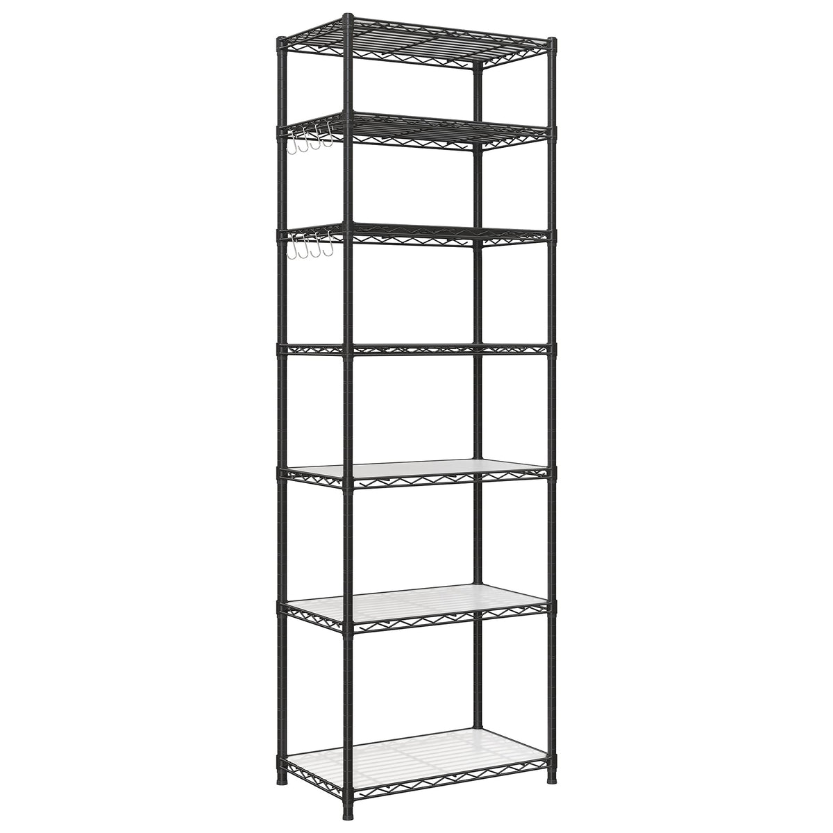 SONGMICS 7-tier shelving unit front view for garage storage
