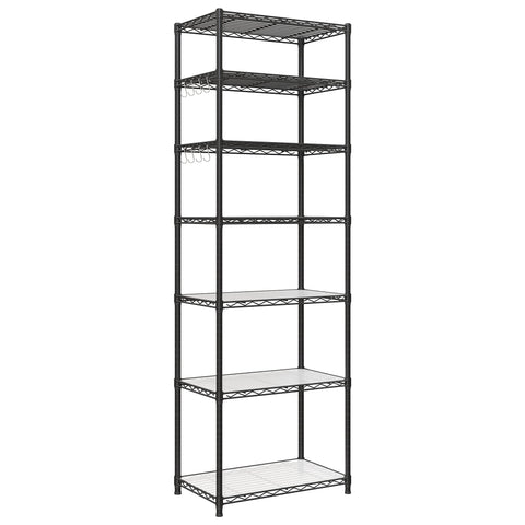 SONGMICS 7-tier shelving unit front view for garage storage
