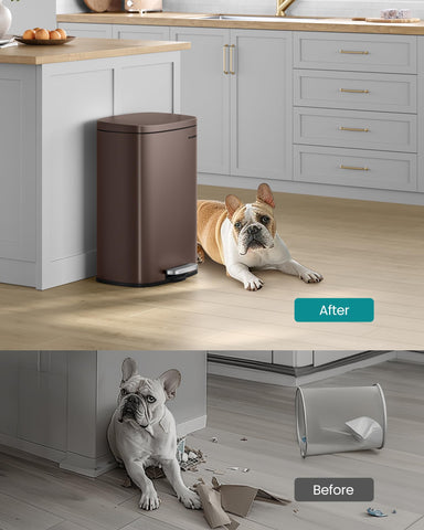 SongMics 75-liter kitchen trash bin in use in a modern kitchen