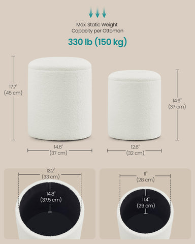 SONGMICS 9mm MDF top provides sturdy, reliable support