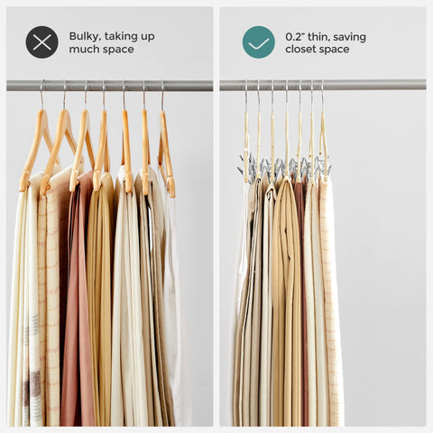 SongMICS adjustable clips hold pants and skirts securely without marks.