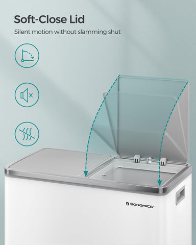 SONGMICS airtight design keeps odors contained.