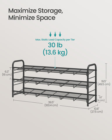 Songmics anti-tip kit included ensures stable placement against walls