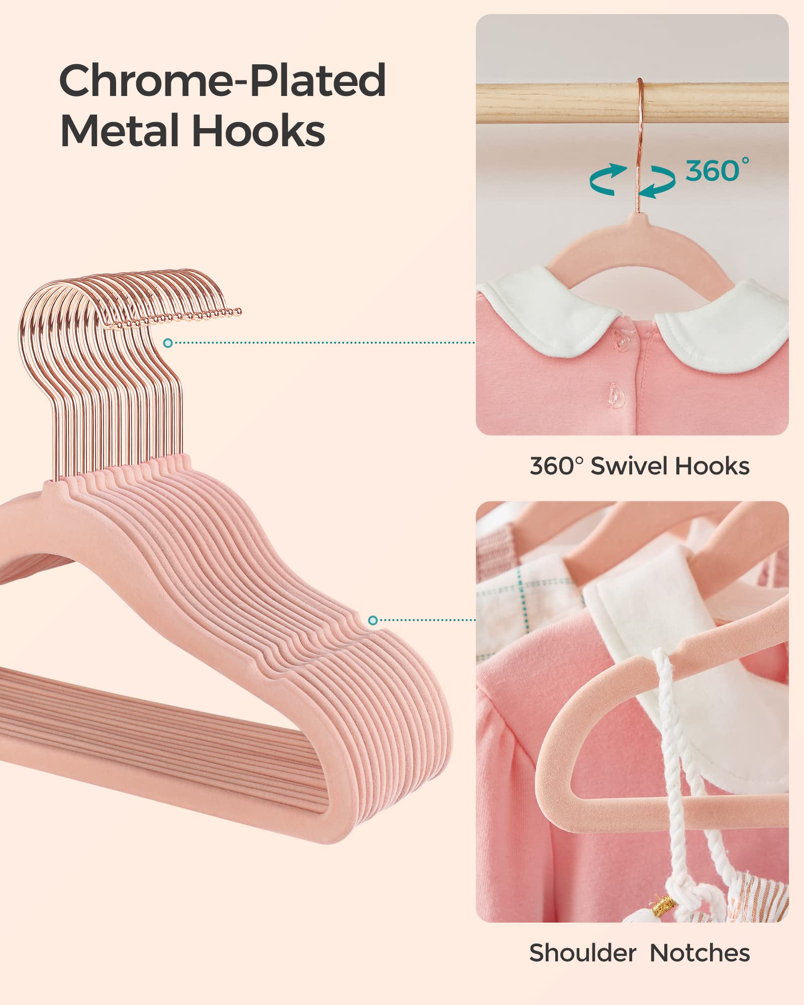 SongMics rose gold tone adds playful nursery decor.