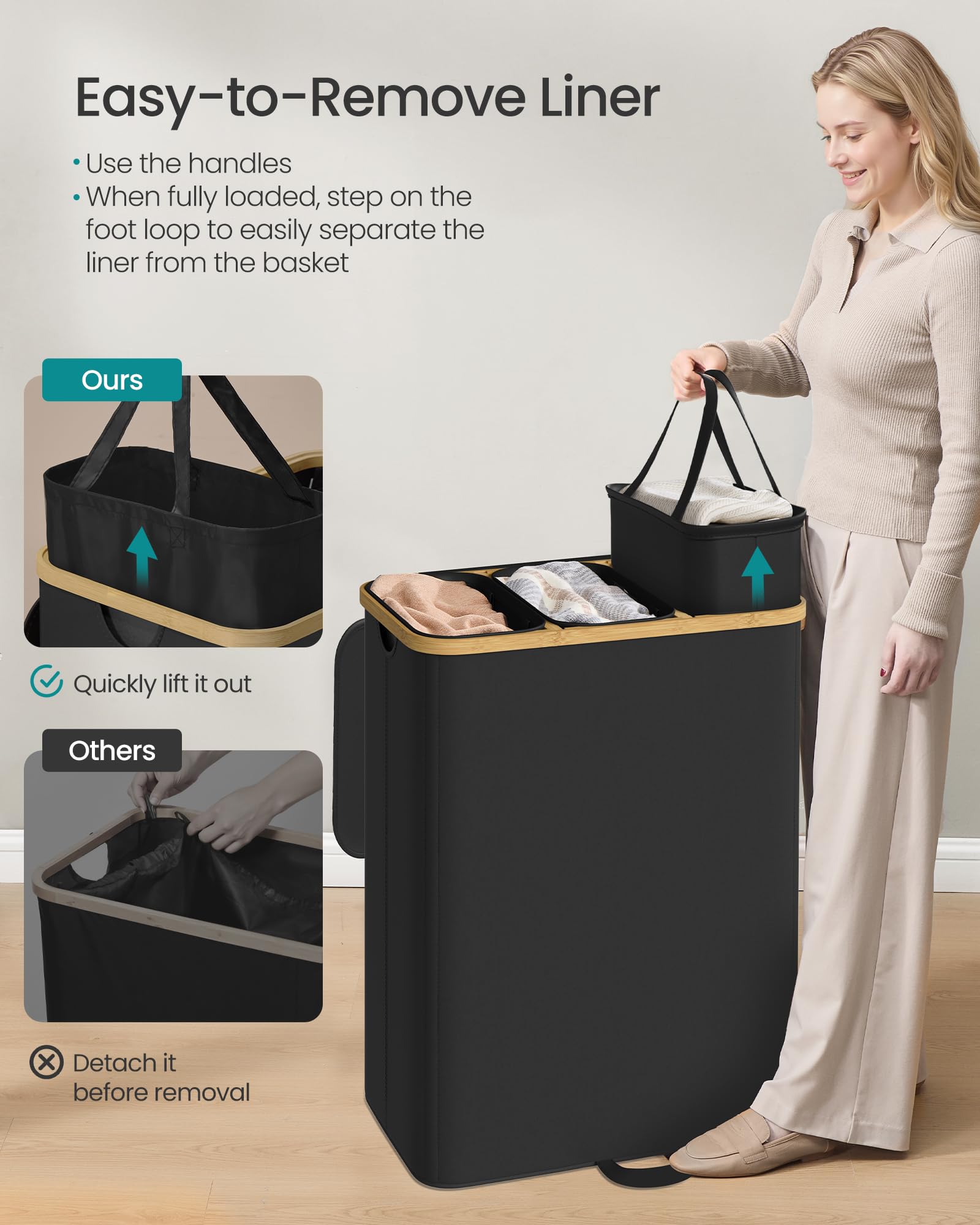 SongMics bamboo frame with lid adds privacy and dust protection.