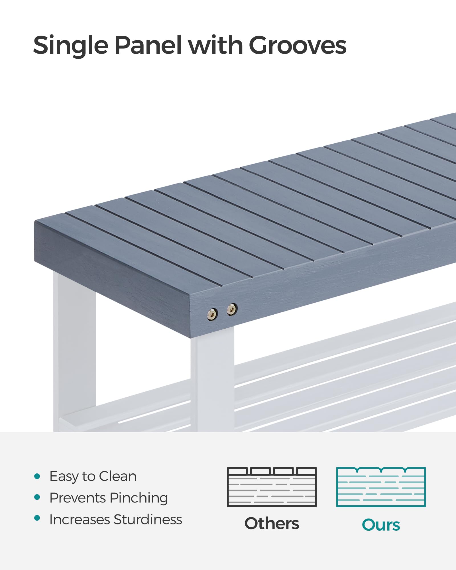 SONGMICS bamboo furniture quick and easy assembly for fast setup