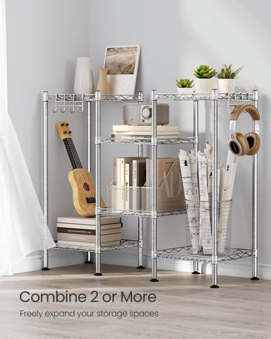 SONGMICS cabinet shelf includes PP liners for a flat surface.