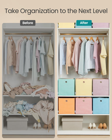 SONGMICS versatile storage boxes in bedroom and living room