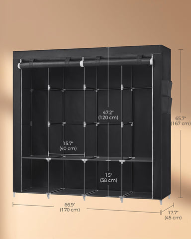 SongMics bedroom living room solution for organized clothing storage