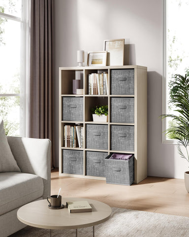 Bedroom organization with SONGMICS cubes for clothes and accessories