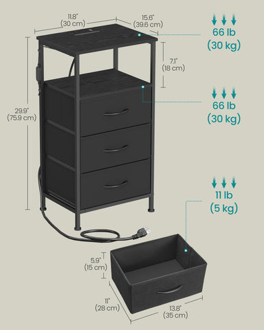 Anti-tip kit ensures wall stability and safety.