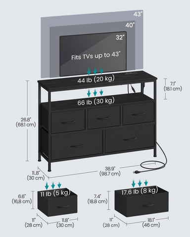 SONGMICS BELLAH dresser color-temperature control creates ambient room lighting