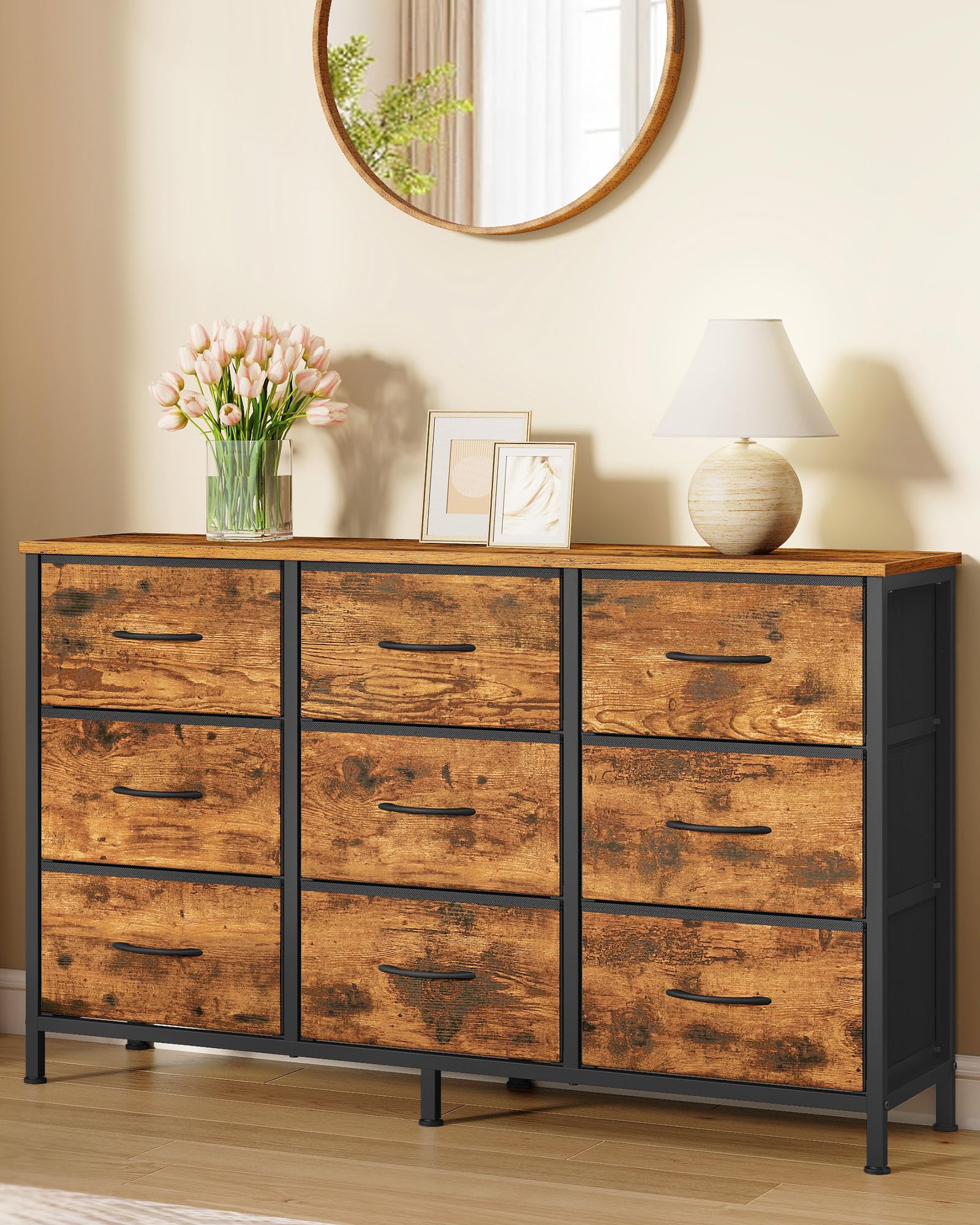 SONGMICS Bellah dresser nine drawers for organized items