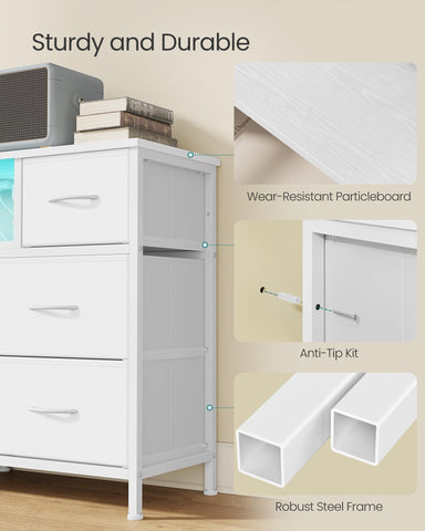 Songmics Bellah dresser open shelf for decor and organization