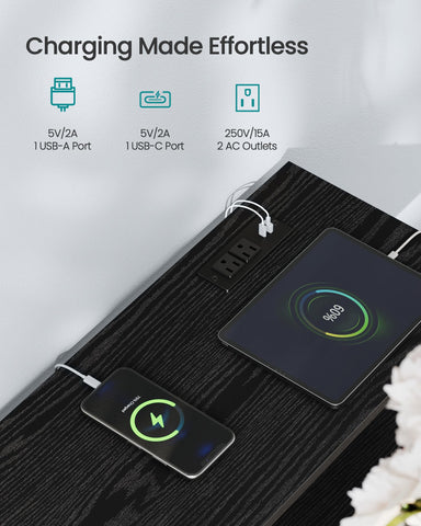 SONGMICS BELLAH dresser open shelf keeps daily essentials within easy reach