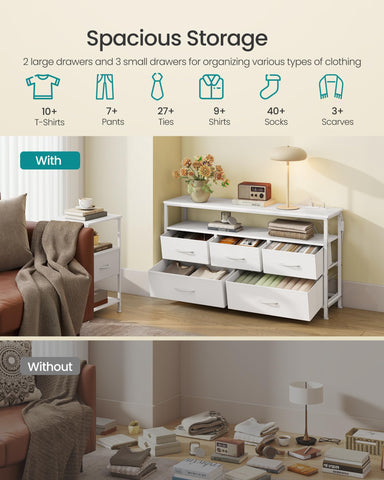 SONGMICS Bellah dresser can serve as a stylish TV stand
