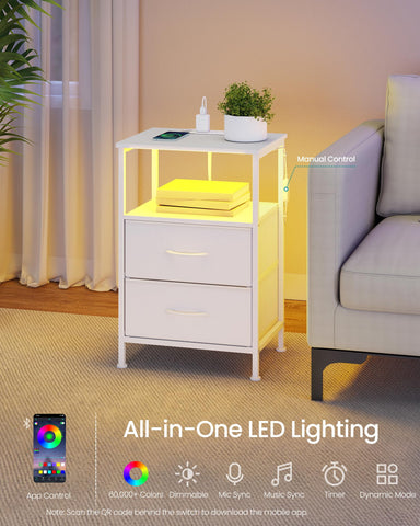SONGMICS Bellah nightstand with modern design complements varied bedroom décor