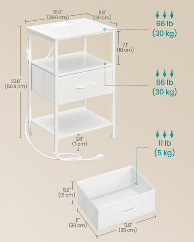 Modern BELLAH nightstand design complements a range of bedroom styles