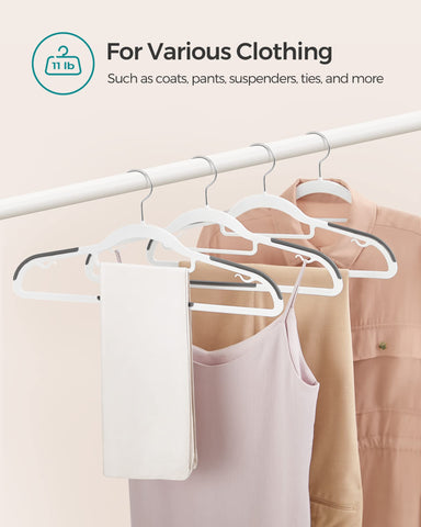 Central bar for ties with side hooks for thin-strap tops.