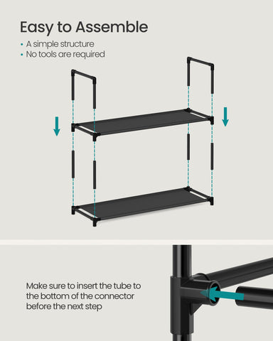 Songmics closet-organization view demonstrates versatile storage for clothing and bags.