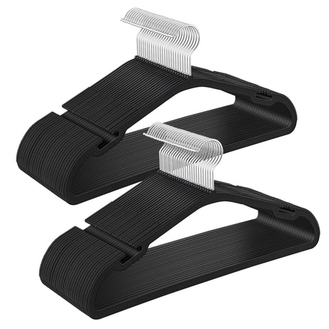 SongMics clothes hangers with 0.2-inch thin profile for extra closet space.