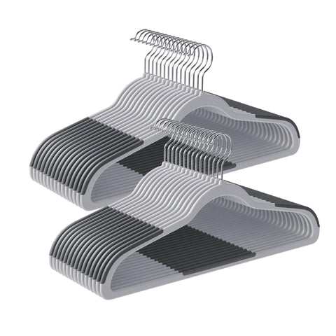 SONGMICS clothes hangers 30-pack space-saving design for a neater closet.