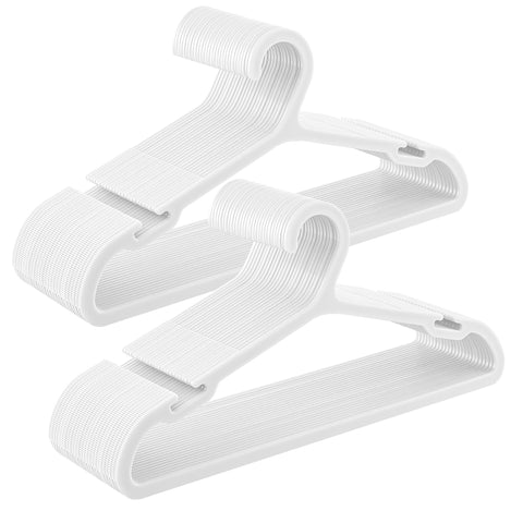 Songmics clothes hangers with wide shoulders for secure draping.