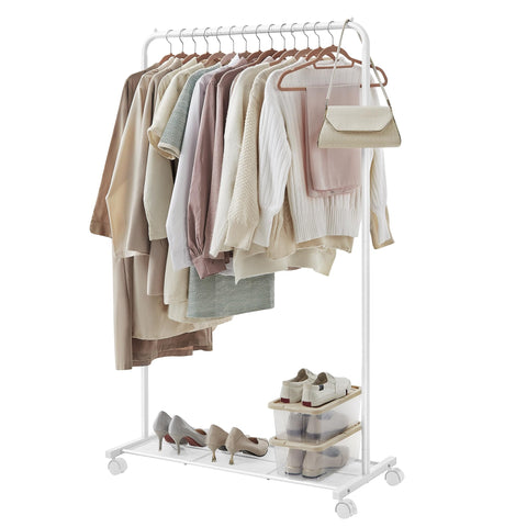 SONGMICS dense mesh shelf supports shoes and boxes neatly