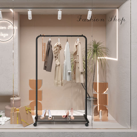 SONGMICS durable steel tubes provide long-lasting support for seasonal wardrobes.