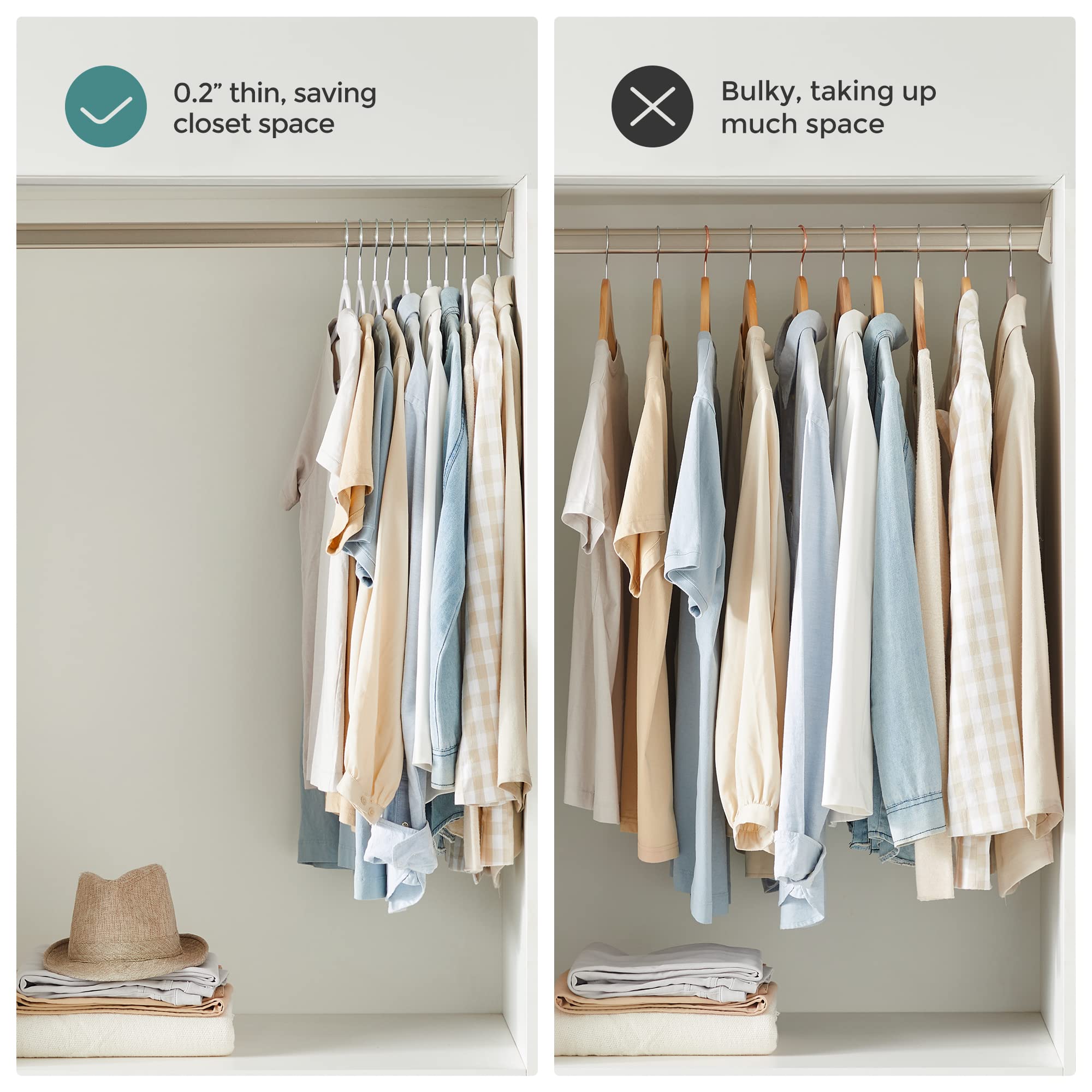 Songmics cloud white and dark gray finish adds sleek closet style