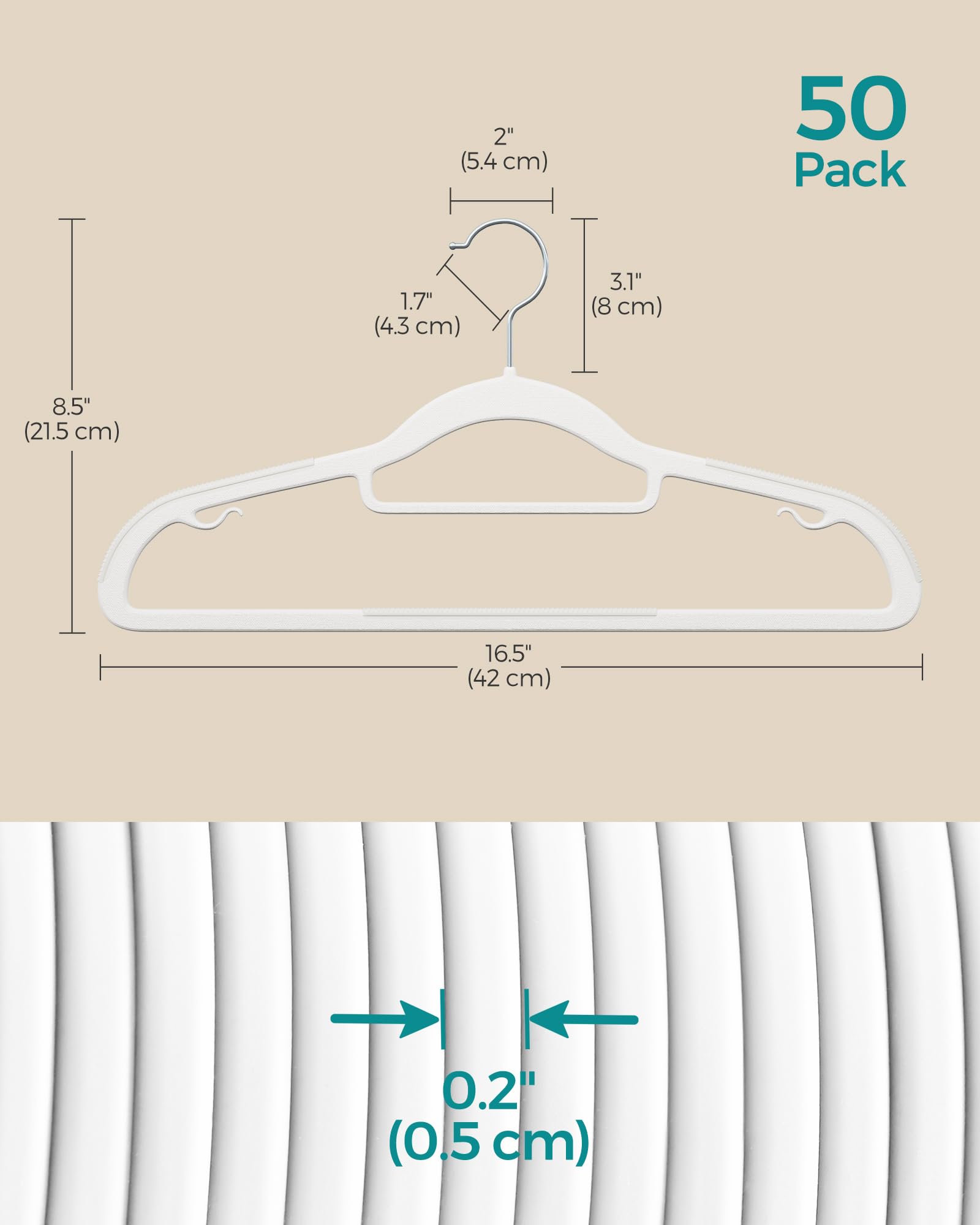 SONGMICS central bar for ties keeps outfits organized