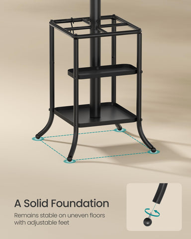 SONGMICS ball-tipped hooks protect fabrics and prevent slipping.