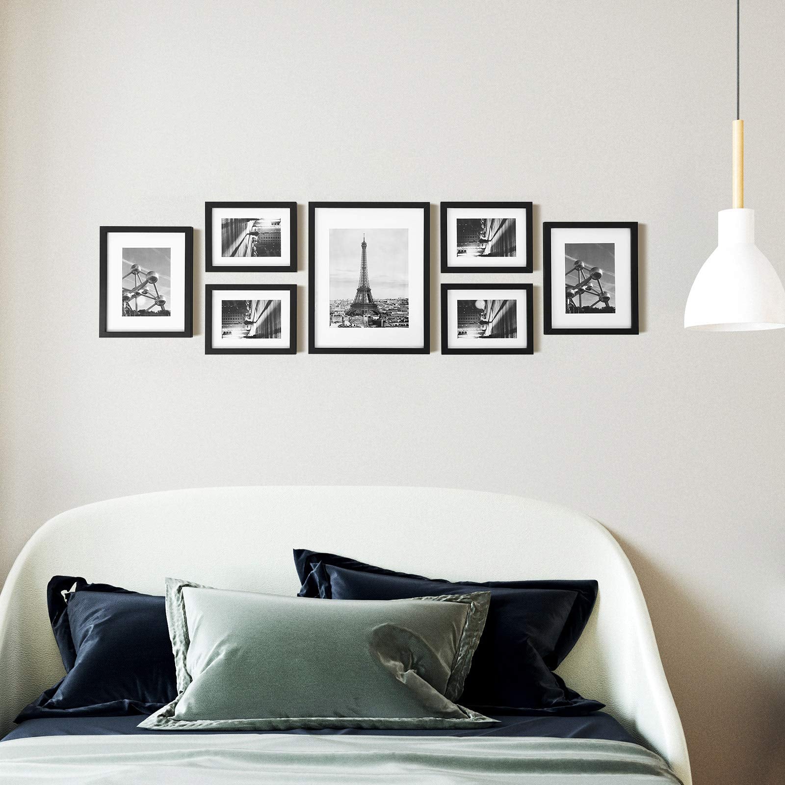 SONGMICS collage frames hold 8x10 photos with mats for easy gallery alignment.