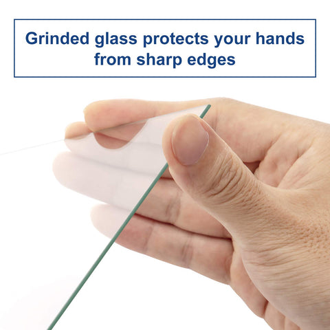 SONGMICS glass features high transparency with sanded edges for crystal-clear viewing.