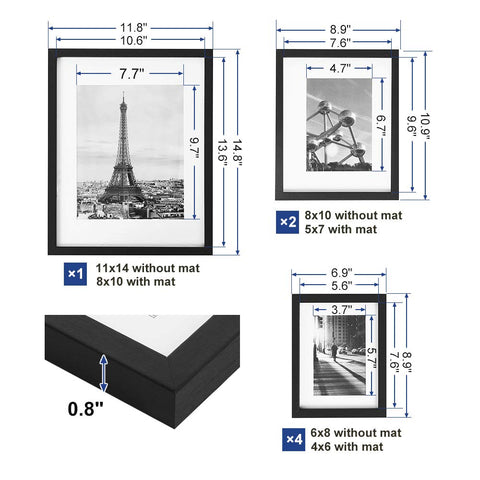 SONGMICS collage set makes a thoughtful gift for loved ones and a photo-wall starter.