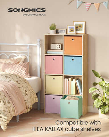 SONGMICS colorful storage cubes brighten the room