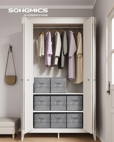 SONGMICS cube with two handles for stable shelf access
