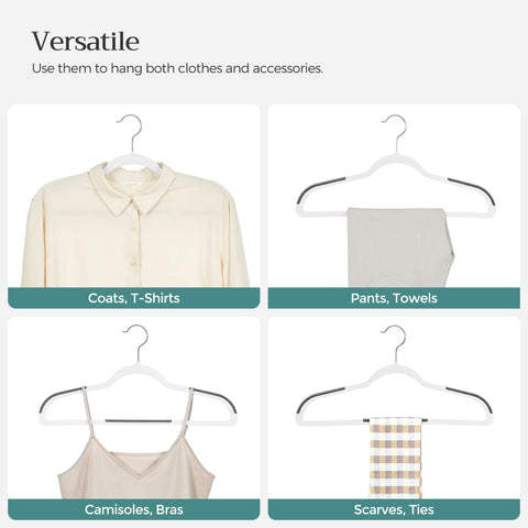Songmics curved-shoulder hangers protect garments from marks