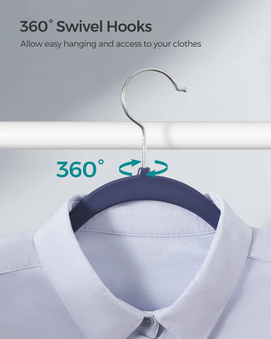 Songmics curved shoulders prevent creases and marks on clothes.