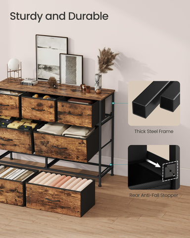 Songmics ink-black accents add contemporary contrast to a bedroom setup.