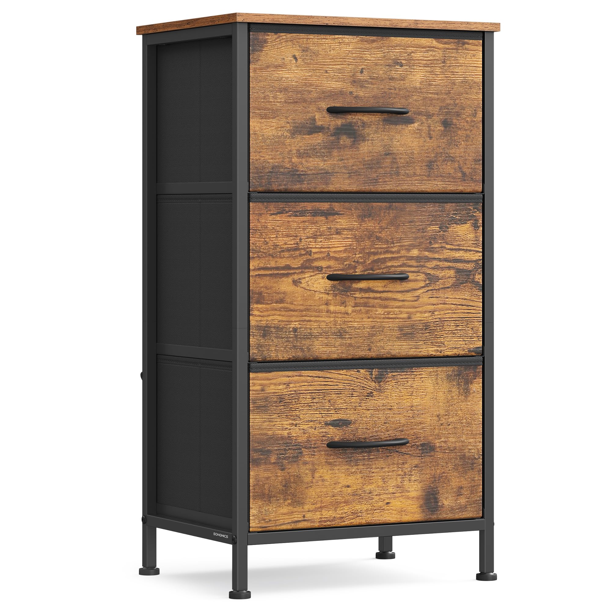SONGMICS dresser with steel frame and sturdy top surface for everyday display