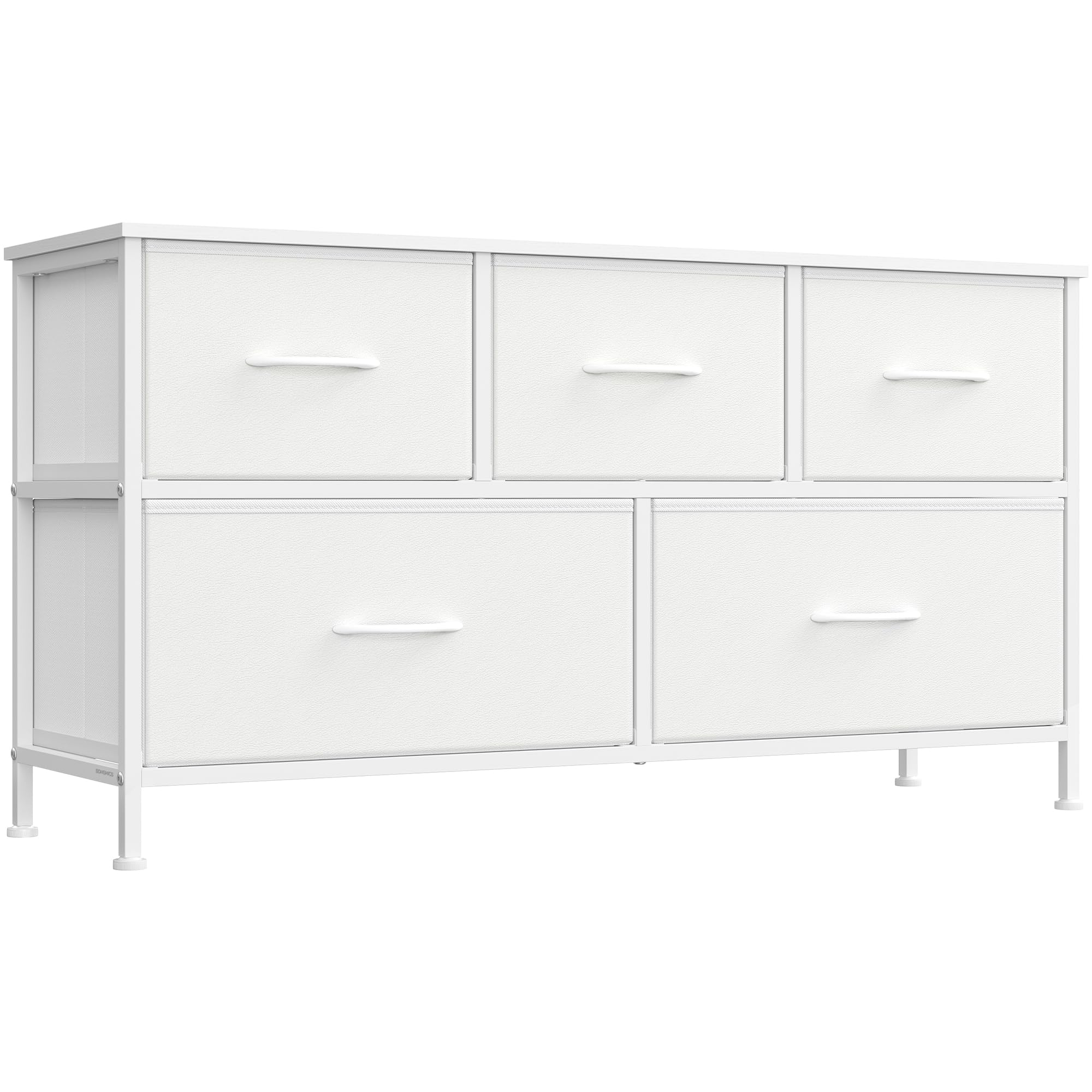 SONGMICS dresser steel frame demonstrates durable support for organized storage in any room