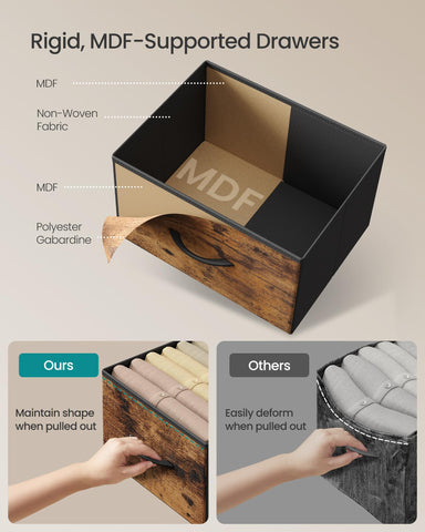 SONGMICS dresser-top-surface-lamp-ornaments supports lamps and decor for a tidy space.